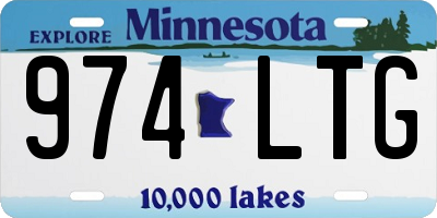 MN license plate 974LTG
