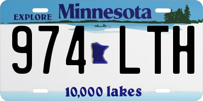 MN license plate 974LTH