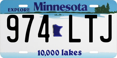 MN license plate 974LTJ