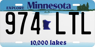 MN license plate 974LTL