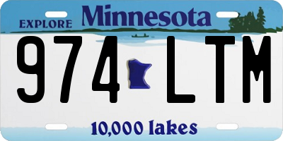 MN license plate 974LTM