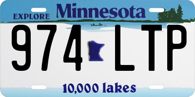 MN license plate 974LTP