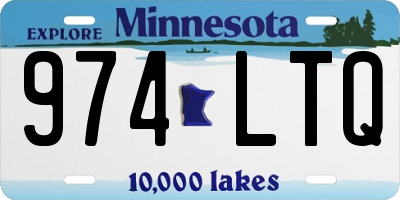 MN license plate 974LTQ