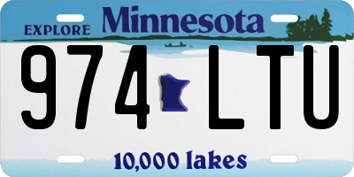 MN license plate 974LTU