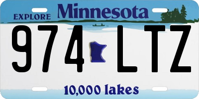MN license plate 974LTZ