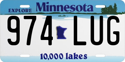 MN license plate 974LUG