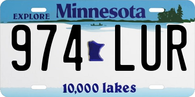 MN license plate 974LUR