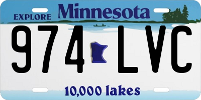 MN license plate 974LVC