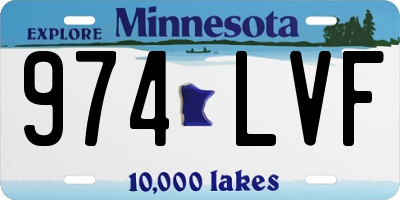 MN license plate 974LVF