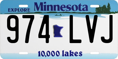 MN license plate 974LVJ