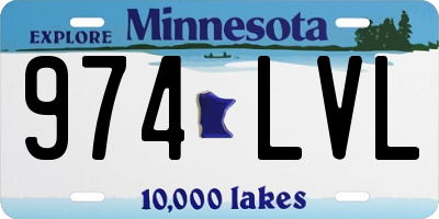 MN license plate 974LVL