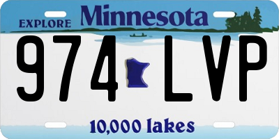 MN license plate 974LVP