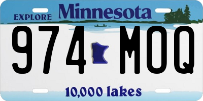 MN license plate 974MOQ