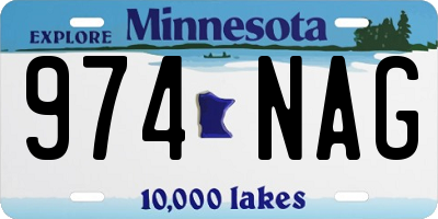 MN license plate 974NAG