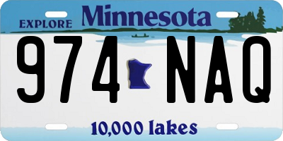 MN license plate 974NAQ