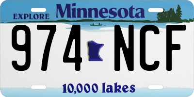 MN license plate 974NCF