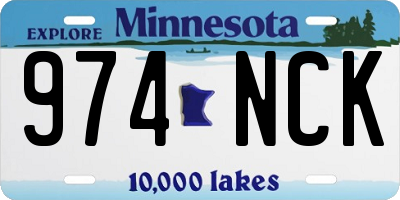 MN license plate 974NCK