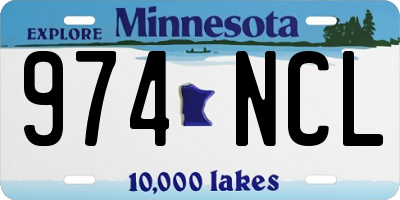 MN license plate 974NCL