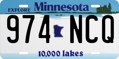 MN license plate 974NCQ