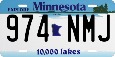 MN license plate 974NMJ