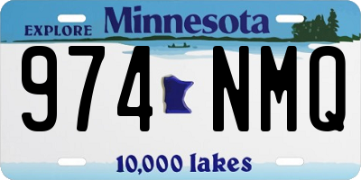 MN license plate 974NMQ