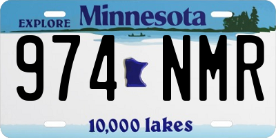 MN license plate 974NMR