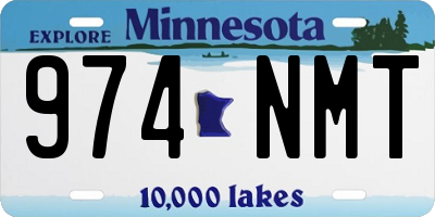 MN license plate 974NMT