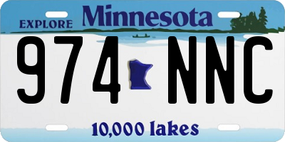 MN license plate 974NNC