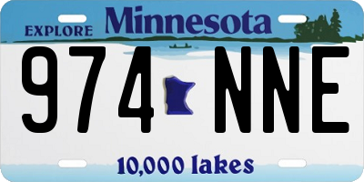 MN license plate 974NNE
