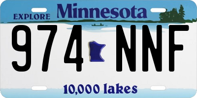 MN license plate 974NNF