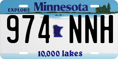 MN license plate 974NNH