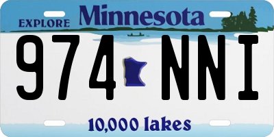 MN license plate 974NNI