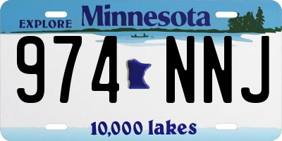 MN license plate 974NNJ