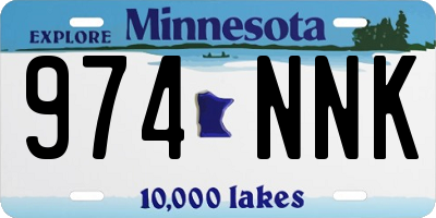 MN license plate 974NNK