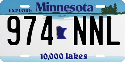 MN license plate 974NNL