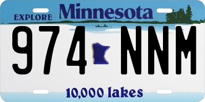 MN license plate 974NNM