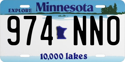 MN license plate 974NNO
