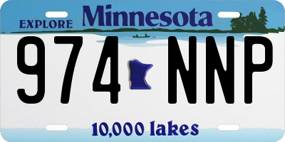 MN license plate 974NNP