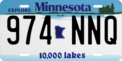 MN license plate 974NNQ