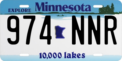 MN license plate 974NNR