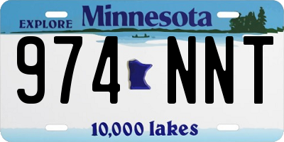 MN license plate 974NNT