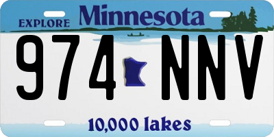 MN license plate 974NNV