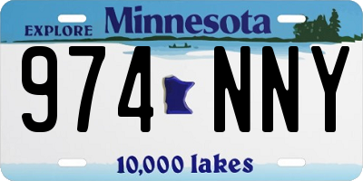 MN license plate 974NNY