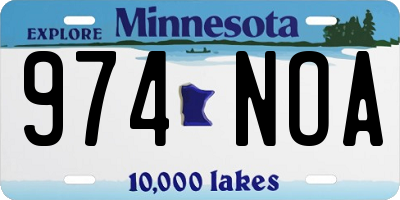 MN license plate 974NOA