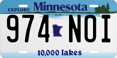 MN license plate 974NOI