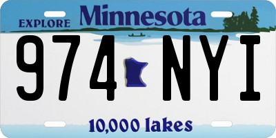 MN license plate 974NYI