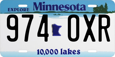 MN license plate 974OXR