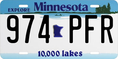 MN license plate 974PFR