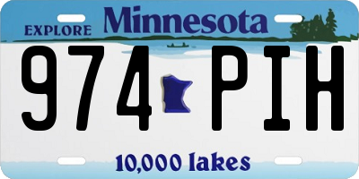 MN license plate 974PIH