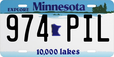 MN license plate 974PIL